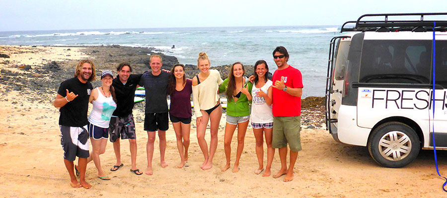 Surfing on Fuerteventura: surf lessons on 10/07/2014