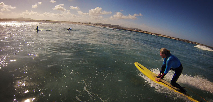 Intermediates rocking at Punta Blanca – Surf Lessons on 17 September 2014
