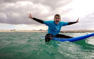 Learning how to surf in our surfcamp on Fuerteventura – surfing pictures from the 7 of January 2015