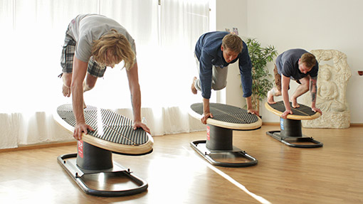 Practice your take-off on a balance board