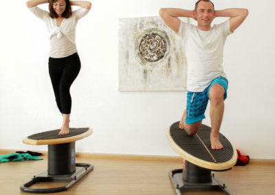 Intensify your normal workout on a balance board