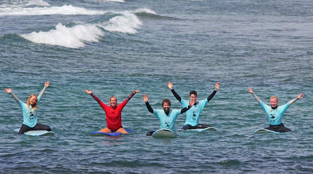 intermediate surfers