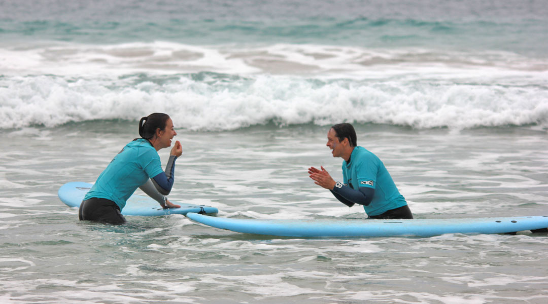 surfen an land - surfgefühl