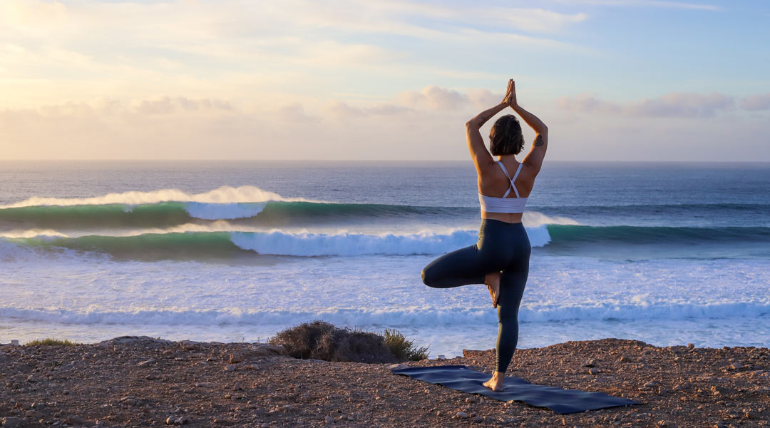 Surfen und Yoga